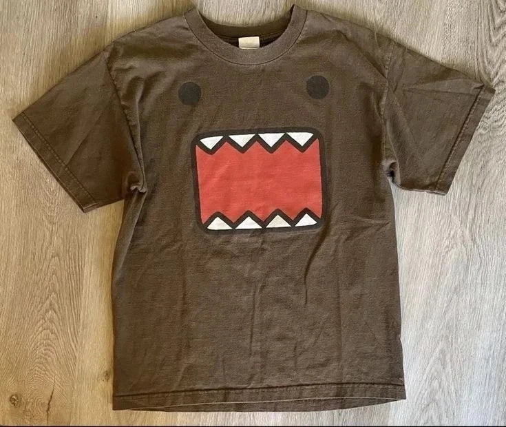 Retro Y2K DOMO Face Graphic Unisex Tee Gift for Fan S-5XL T shirt