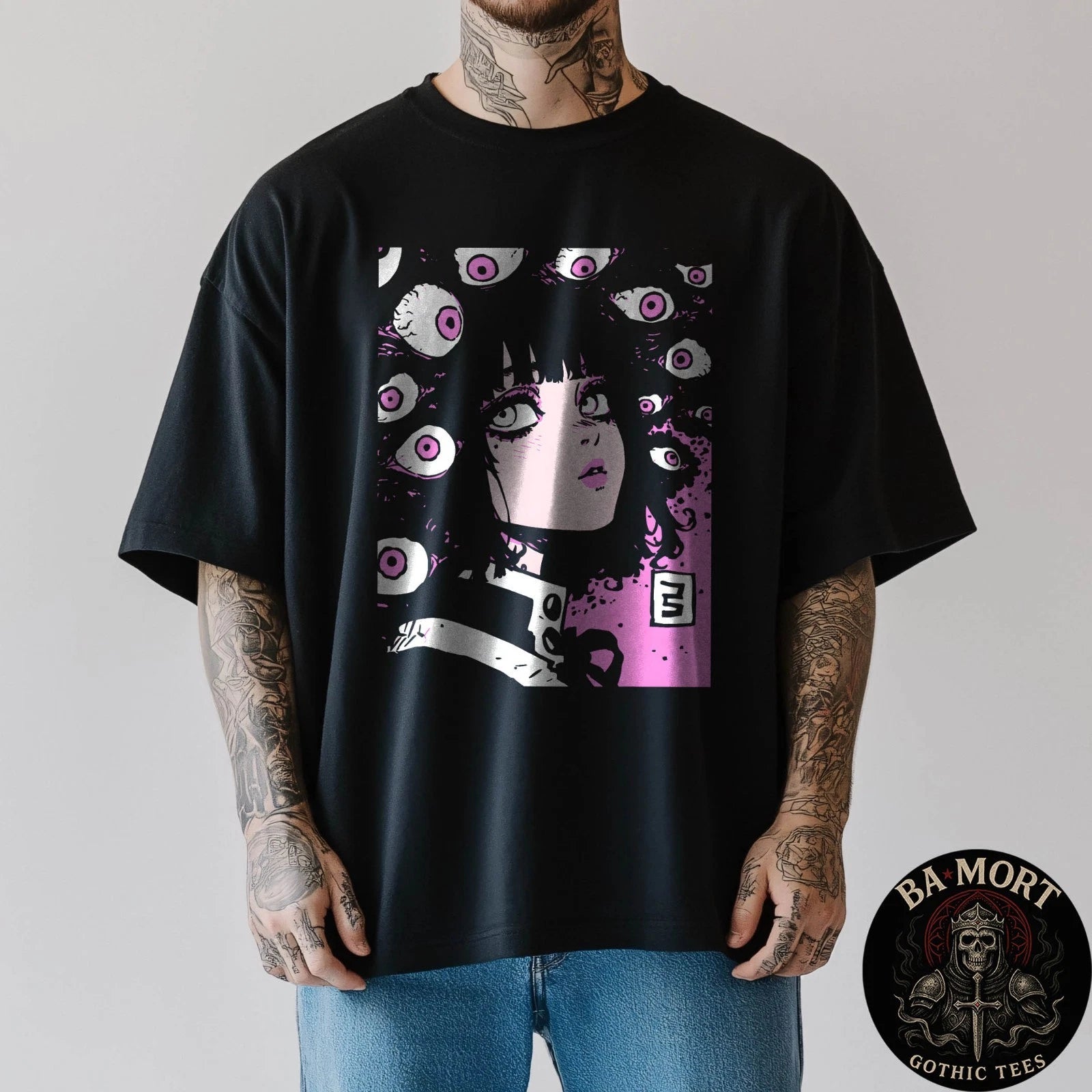 Horror Anime Manga Japan Japanese Creepy Kawaii Goth T-Shirt