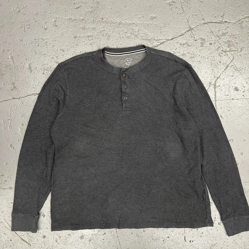 Y2K Gray thermal knit longsleeve size XL