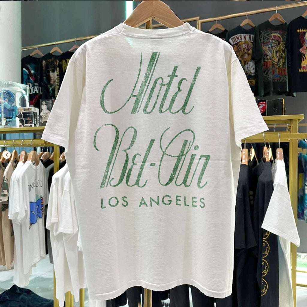 90s Hotel Bel-Air Washed T-Shirt White L