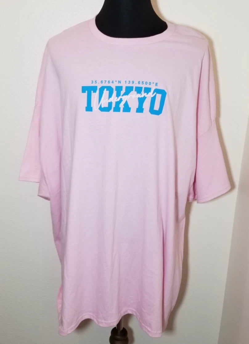 Popular Poison T-Shirt Mens 5XL Pink Tokyo Underground Cars Racing Speed NWOT