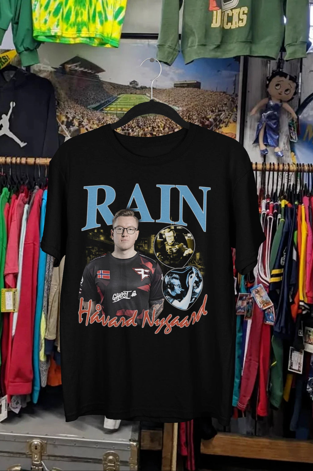 Vintage Rain FaZe Clan Bootleg T-Shirt - CS Esports Gaming Tee