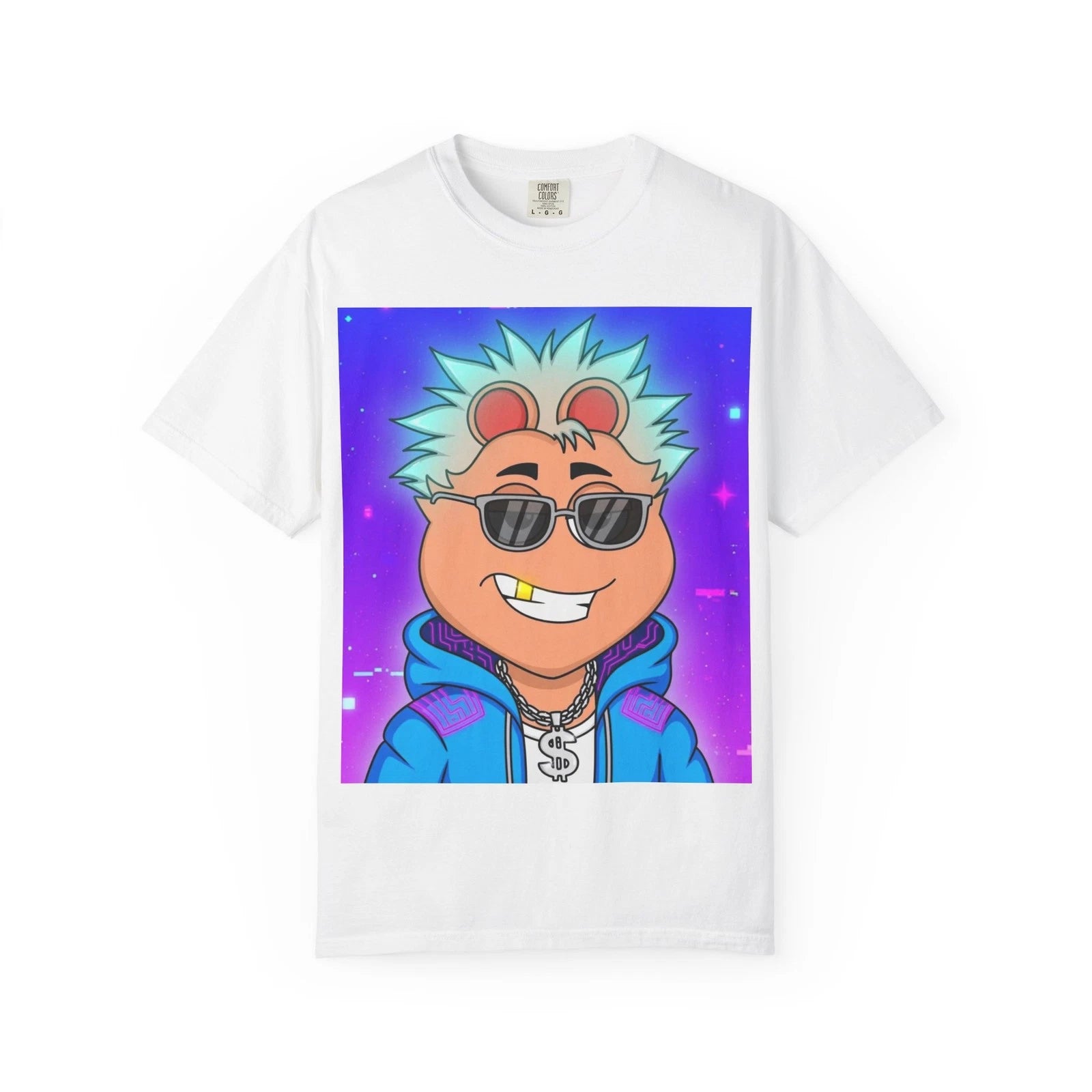 Cool Bear Character T-Shirt | Cartoon Streetwear, Sunglasses