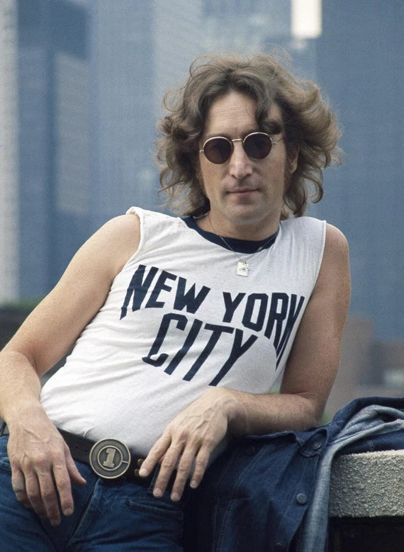 John Lennon T-Shirt New York City Working Class Hero Imagine Yoko Ono Unisex Tee