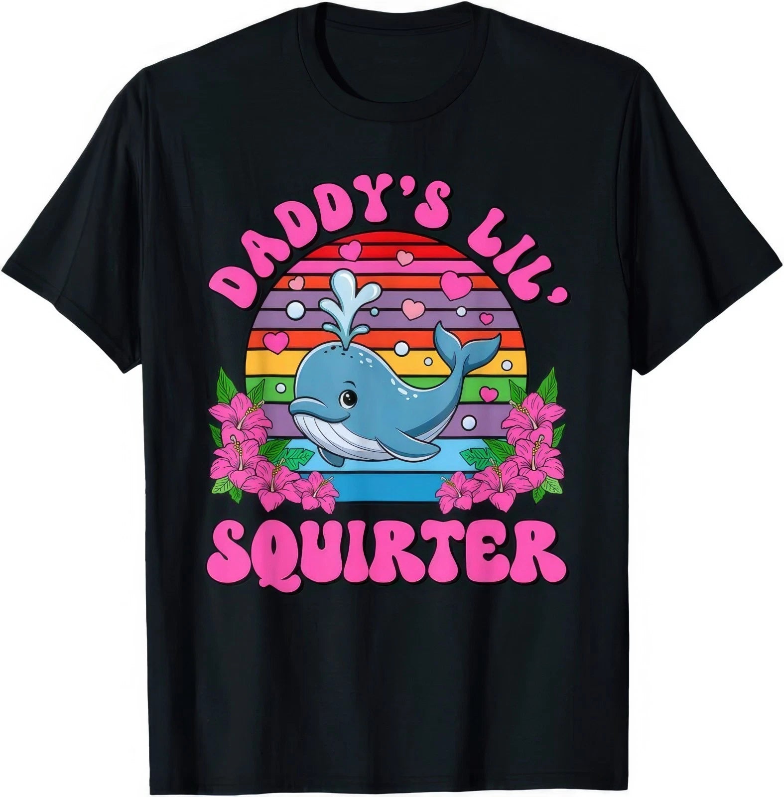 Daddy's Lil Squirter Funny Joke Rude Embarrassing Naughty Humour Gift T Shirt