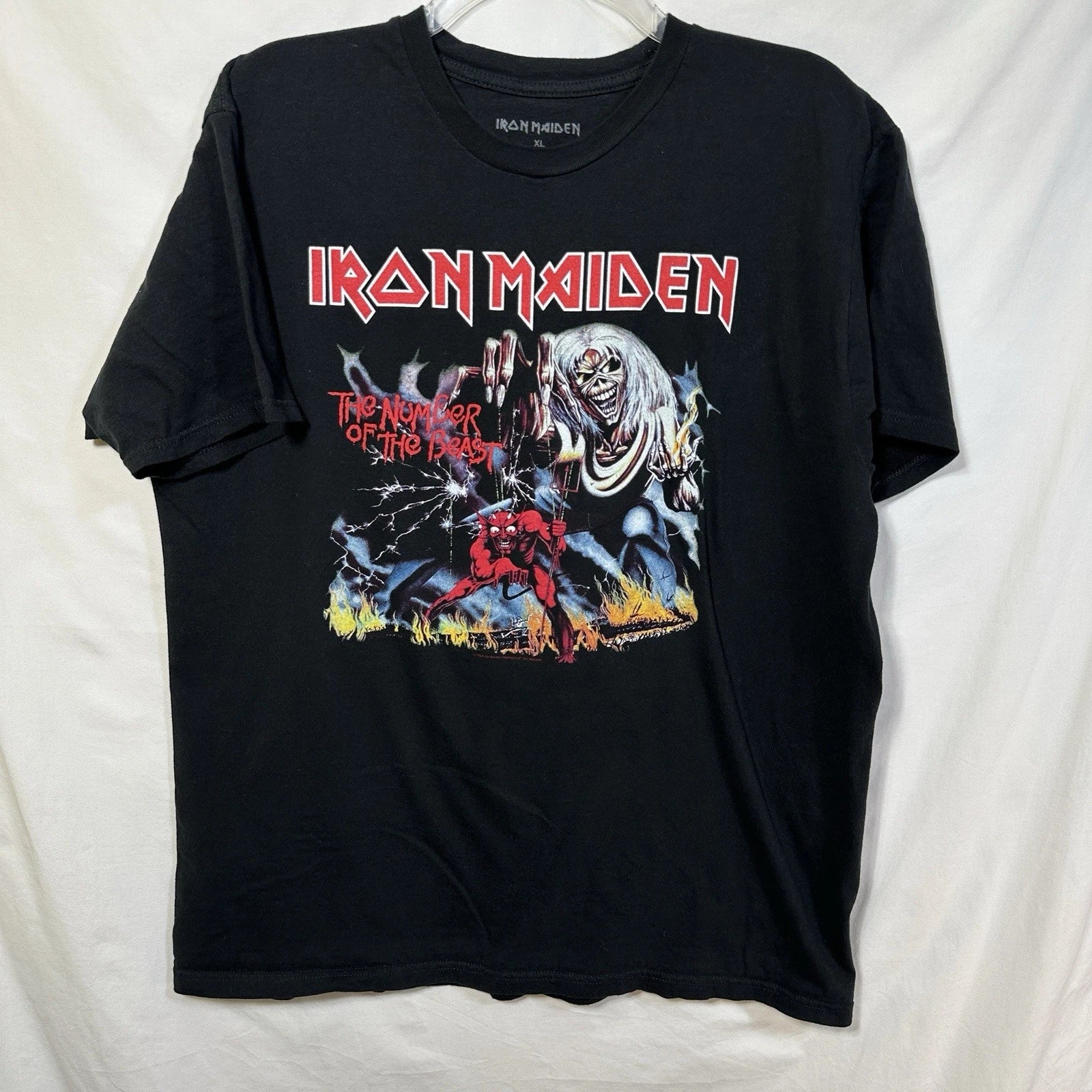 Iron Maiden The Number of the Beast 666 XL Band Tee Concert T-Shirt Some Hell