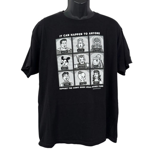 2012 Comic Book Legal Defense Fund Graphic Tee Black Mens Large