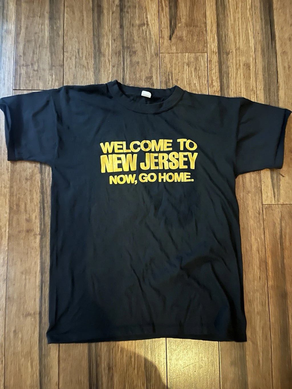 70s 80s Vintage Tee Shirt Welcome to New Jersey Large EXC