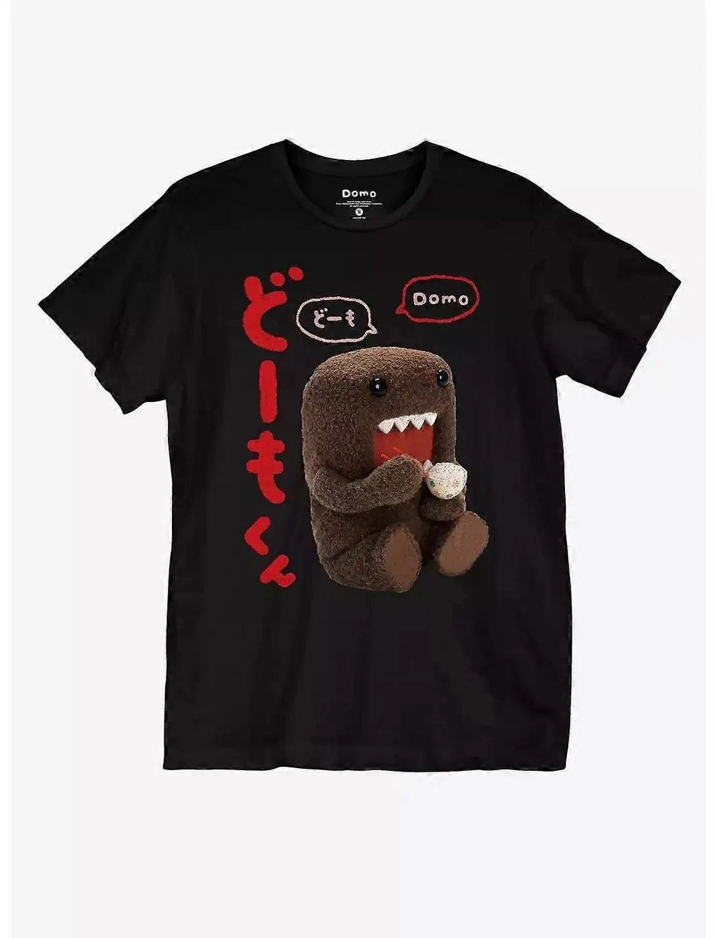 Domo Kun Anime Graphic T Shirt Y2K Kawaii Cartoon Streetwear Cotton Tee S-3XL