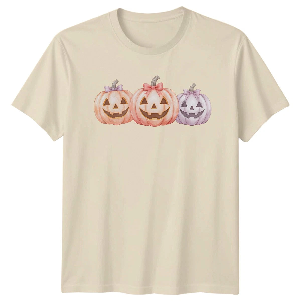 Cute Pumpkin Trio T-Shirt Halloween Autumn Gift For Him And Her