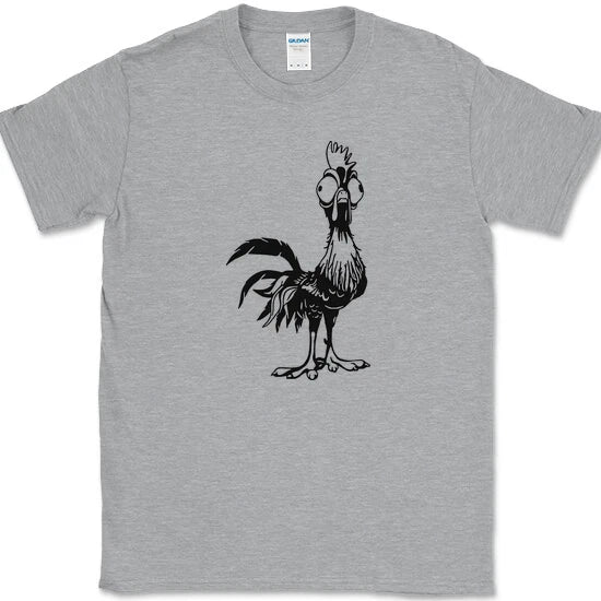 HEIHEI CHICKEN T-Shirt Funny Moana Humor Movie Novelty Tee on Gildan