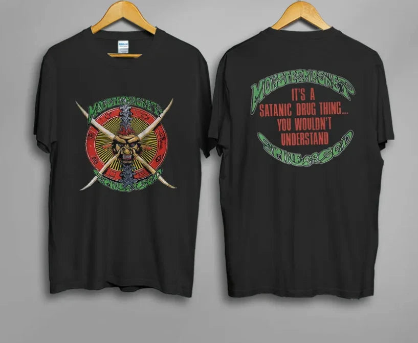 MONSTER MAGNET Tour 1991 Spine Of God STONER Rock Vtg Black T T-shirt T