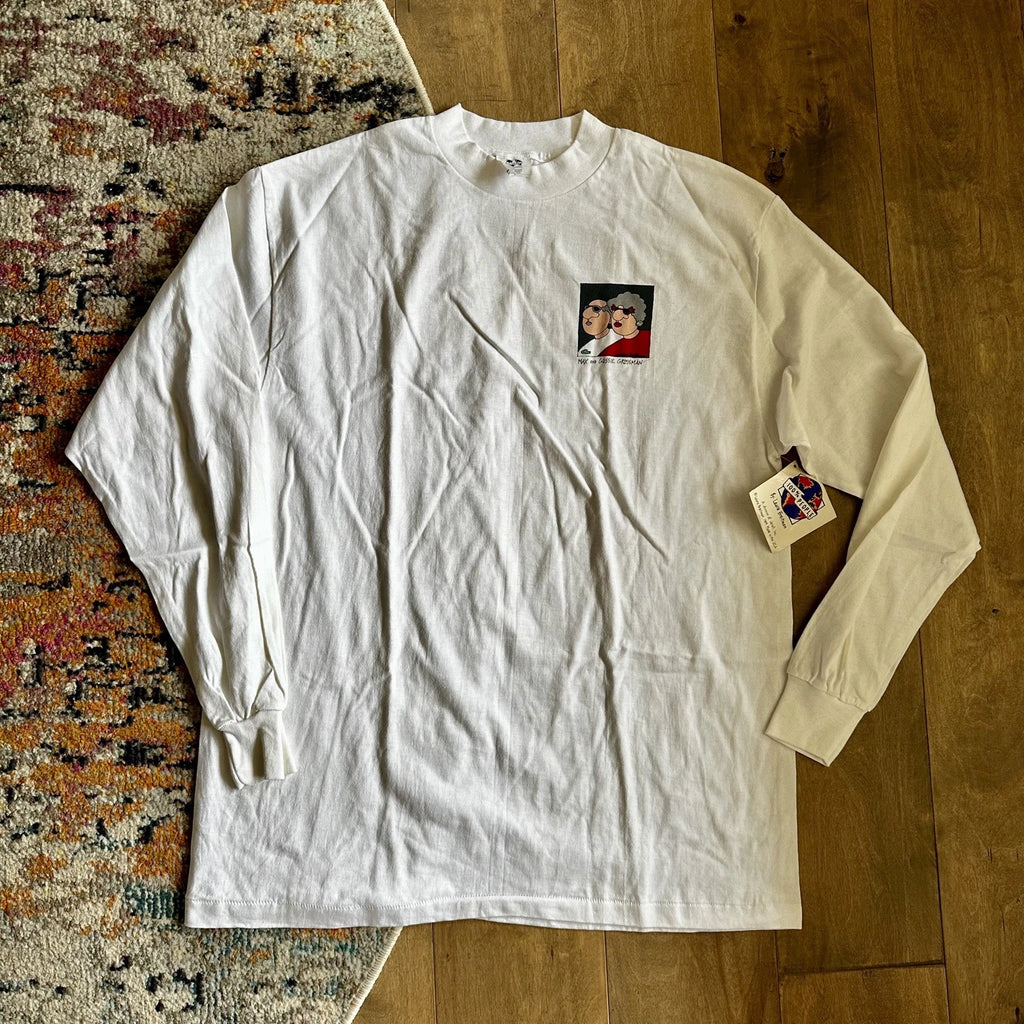 Vtg 80s 90s Max and Gussie Grossman Laura Breitman Pop Art 100% People Shirt XL