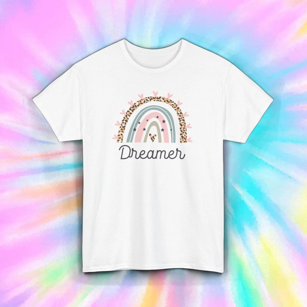 Dreamer Rainbow Boho Inspirational Positive Vibes T-Shirt S-5XL
