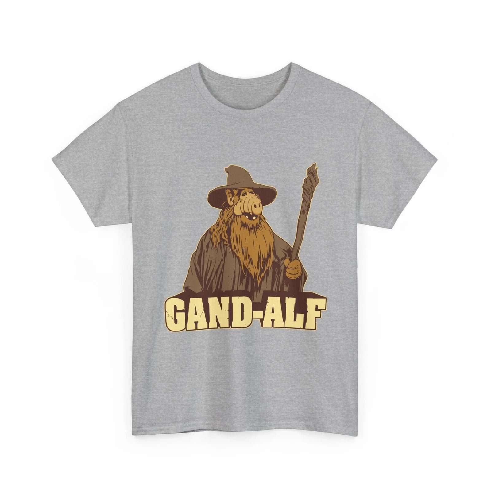Alf & Gandalf pun in ironic Gand-ALF Movie Fan Graphic T-Shirt