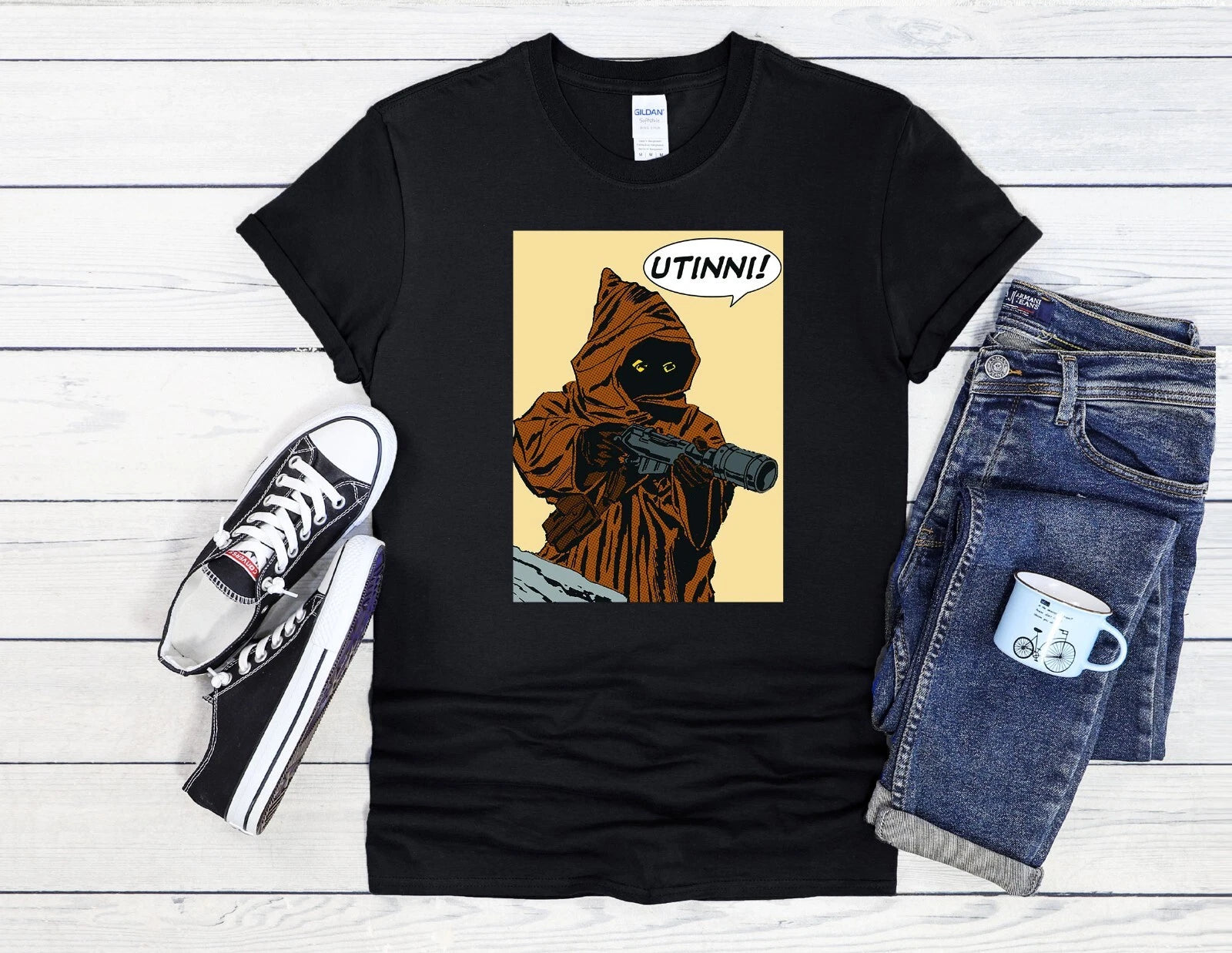 Utinni Jawa T-Shirt Sci-Fi Art Men Women Unisex Shirt Hoodie Baseball 4063