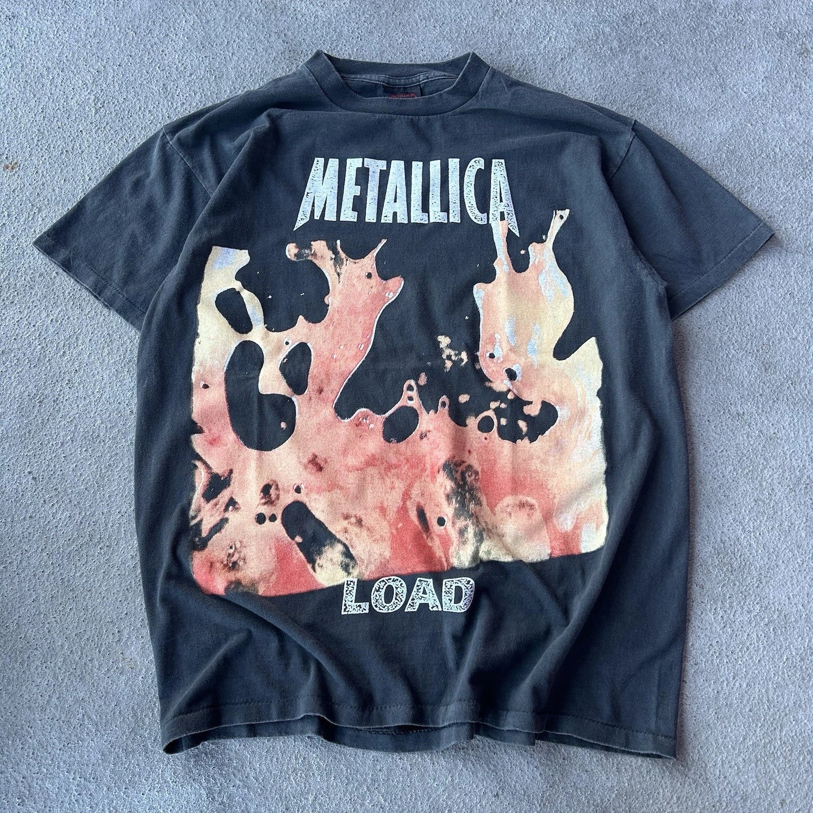 Vintage Rare METALLICA AOP Load Lg All Overprint 90s Giant VTG T-shirt REPRINT
