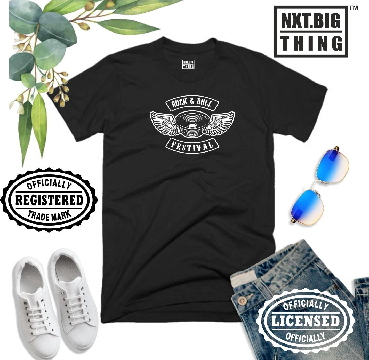 Rock and Roll T Shirt Festival Flying Woofer Music Heavy Metal Fans Gift Men Top
