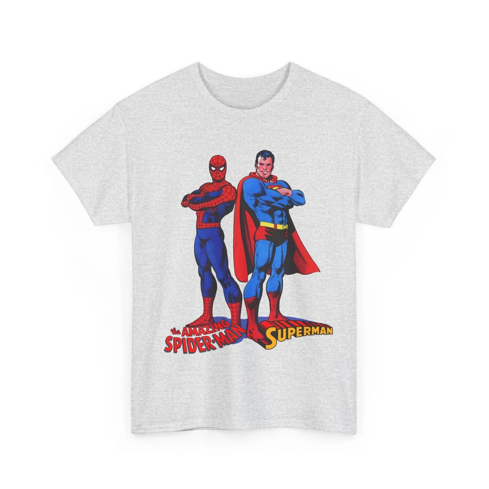 Amazing Spider-man & Superman T-Shirt - 1970s DC Comics & Marvel Team-Up