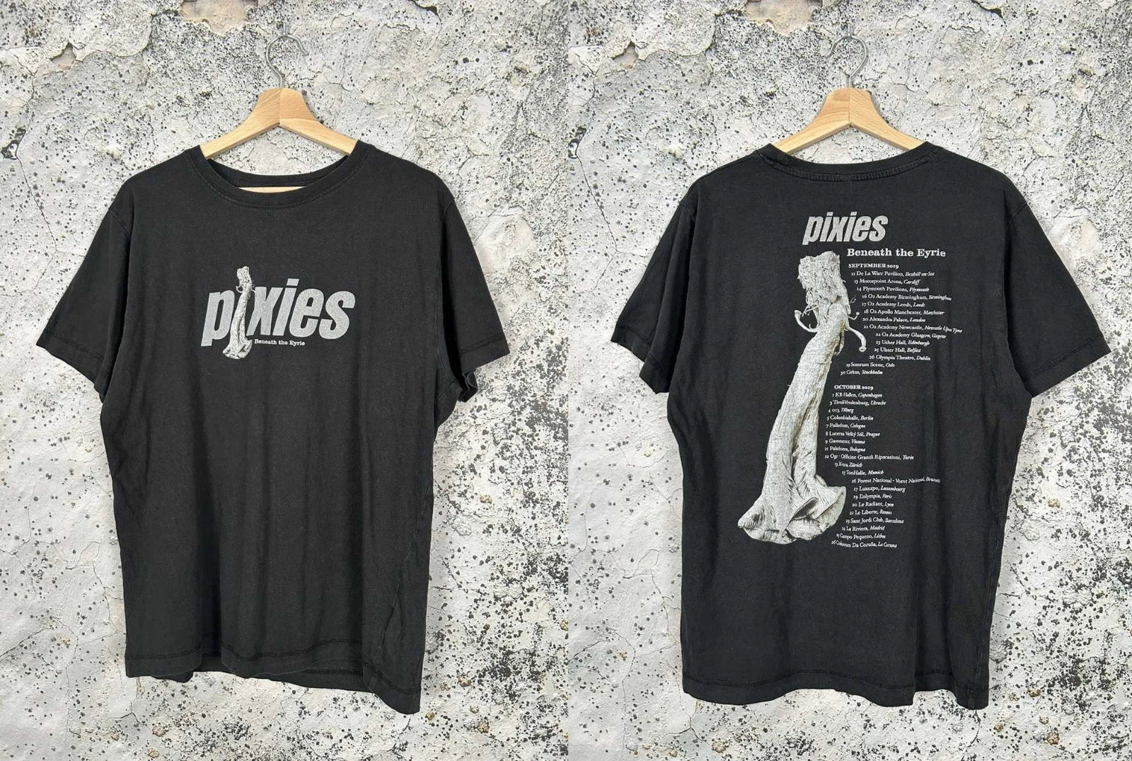 Band Tees Pixies Rock Band Tee Vintage Tour Graphic Grunge Punk