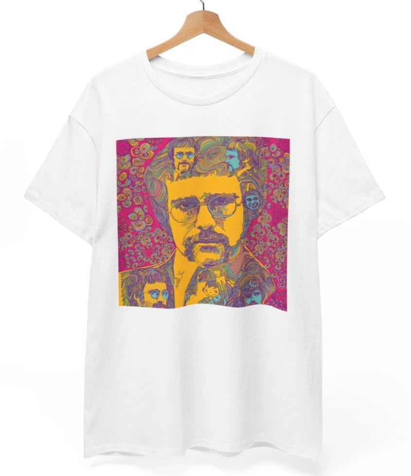 Iconic John Portrait T-Shirt | Retro Pop Art Music/History Tee, Unisex Tee