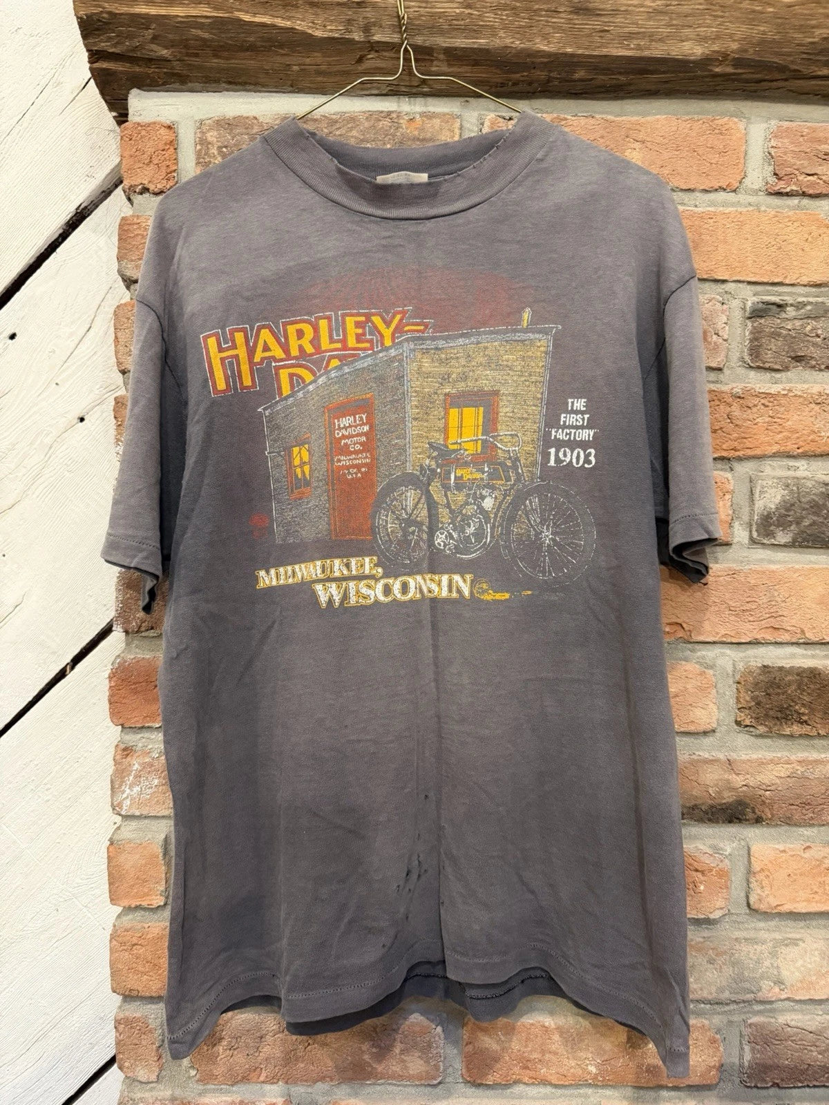 Harley-Davidson 1980s Vintage T-Shirt Faded Original Owner