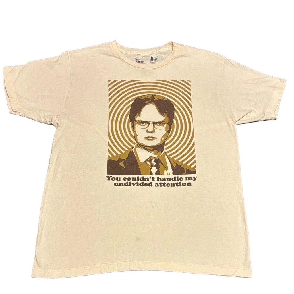 The Office Dwight You Couldn't Handle My Undivided Attention Graphic Tee Cream L