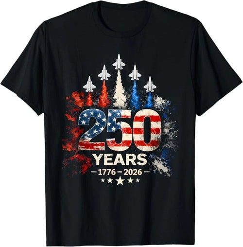 250 Years American 1776 2026 250th USA Patriotic 4th of July T-Shirt