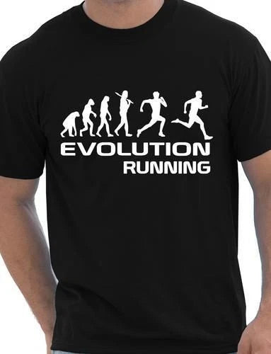 Evolution Of A Running  Runner Gift Jogger  Mens T Shirt  Size S-XXL