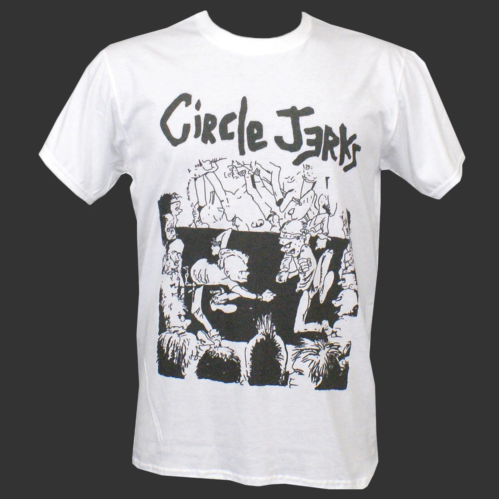 CIRCLE JERKS PUNK ROCK HARDCORE T-SHIRT unisex white S-3XL
