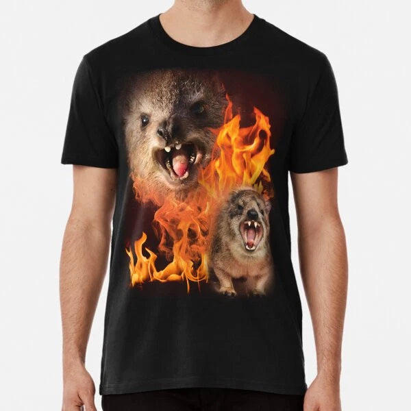 Funny Rock Hyrax Viral Meme T-Shirt S-5XL Best T-Shirt
