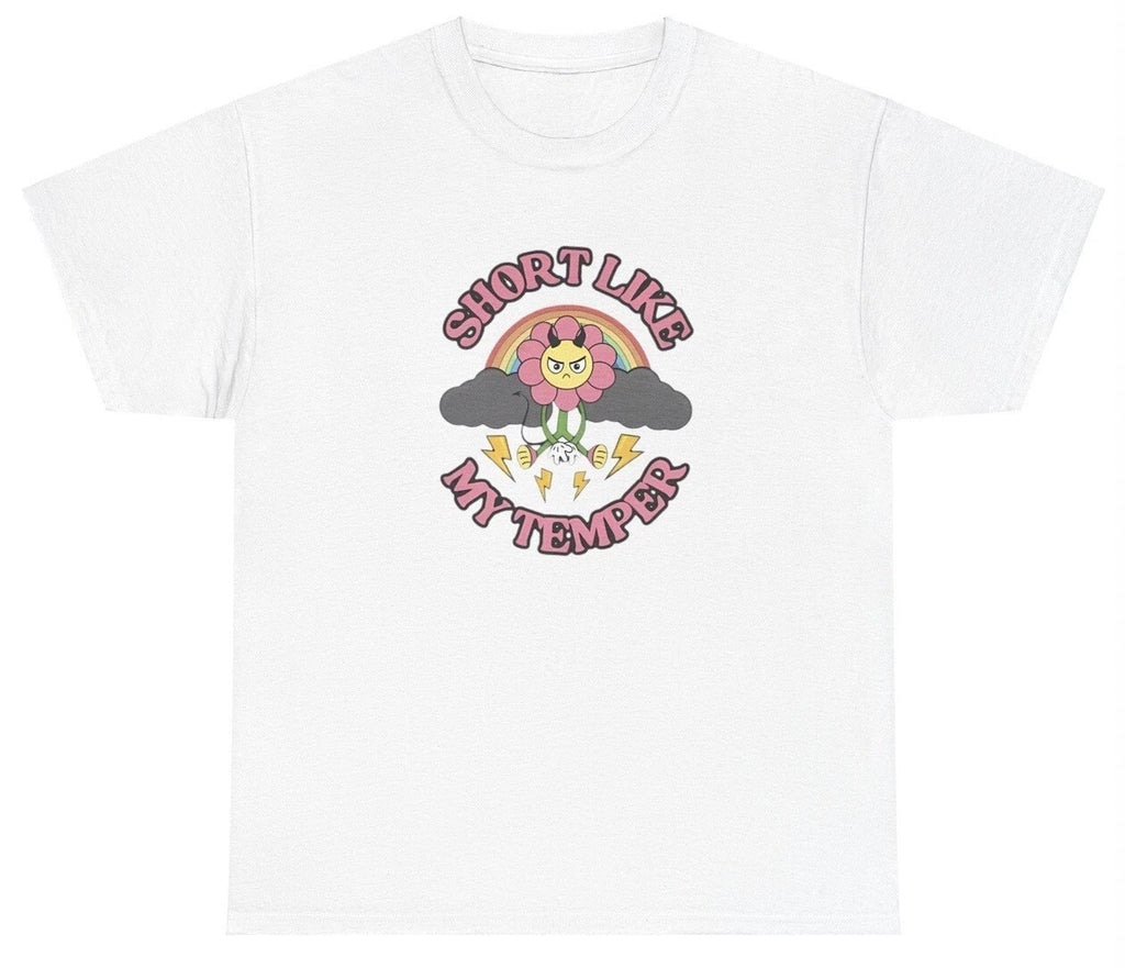 Short Like My Temper T Shirt Funny Gift For Short Friend Gen Z Y2K Meme Joke Tee