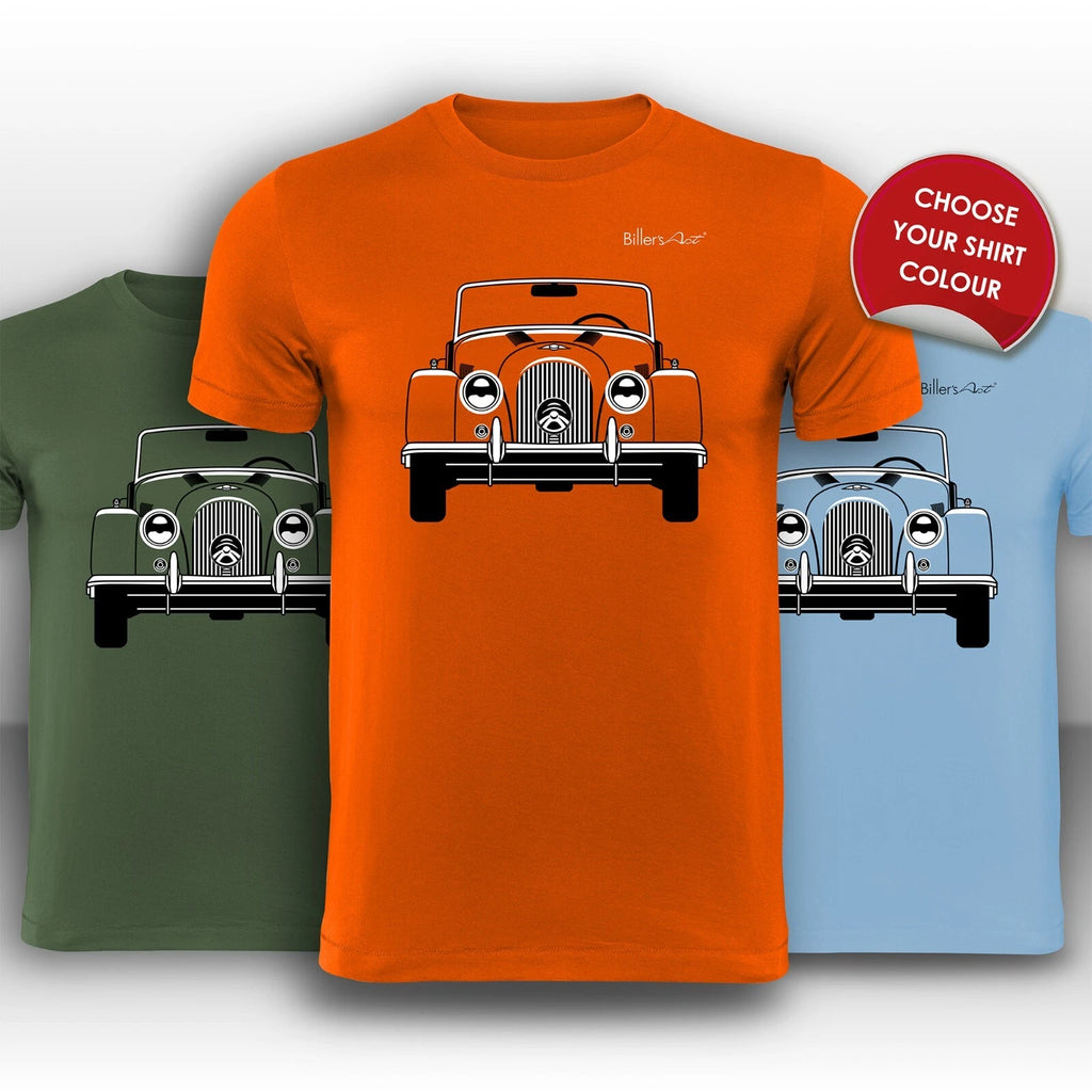 Morgan Plus 4 Front View Super Cool hand printed T-Shirt