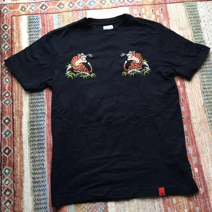 Studio D'Artisan Embroidered T-Shirt Size: S Black VG cond Limited From JAPAN