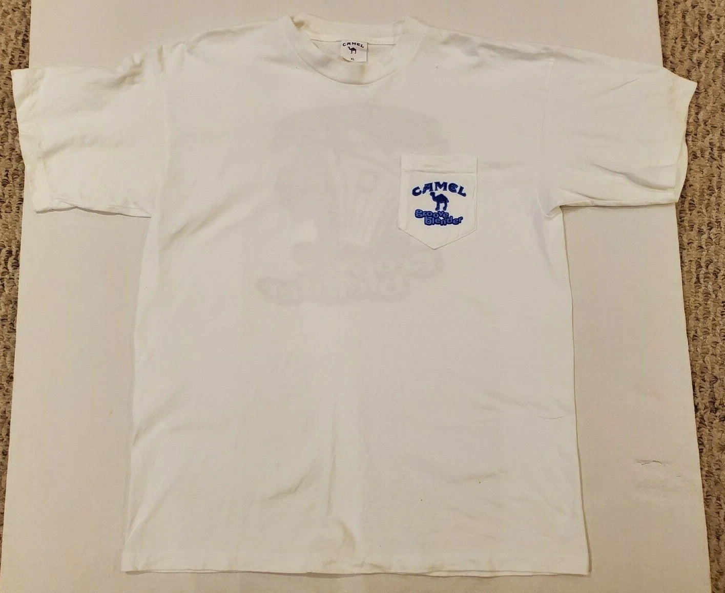 Vintage 1990s Joe Camel Big Vegas Groove Blender Single Stitch Pocket T-Shirt XL