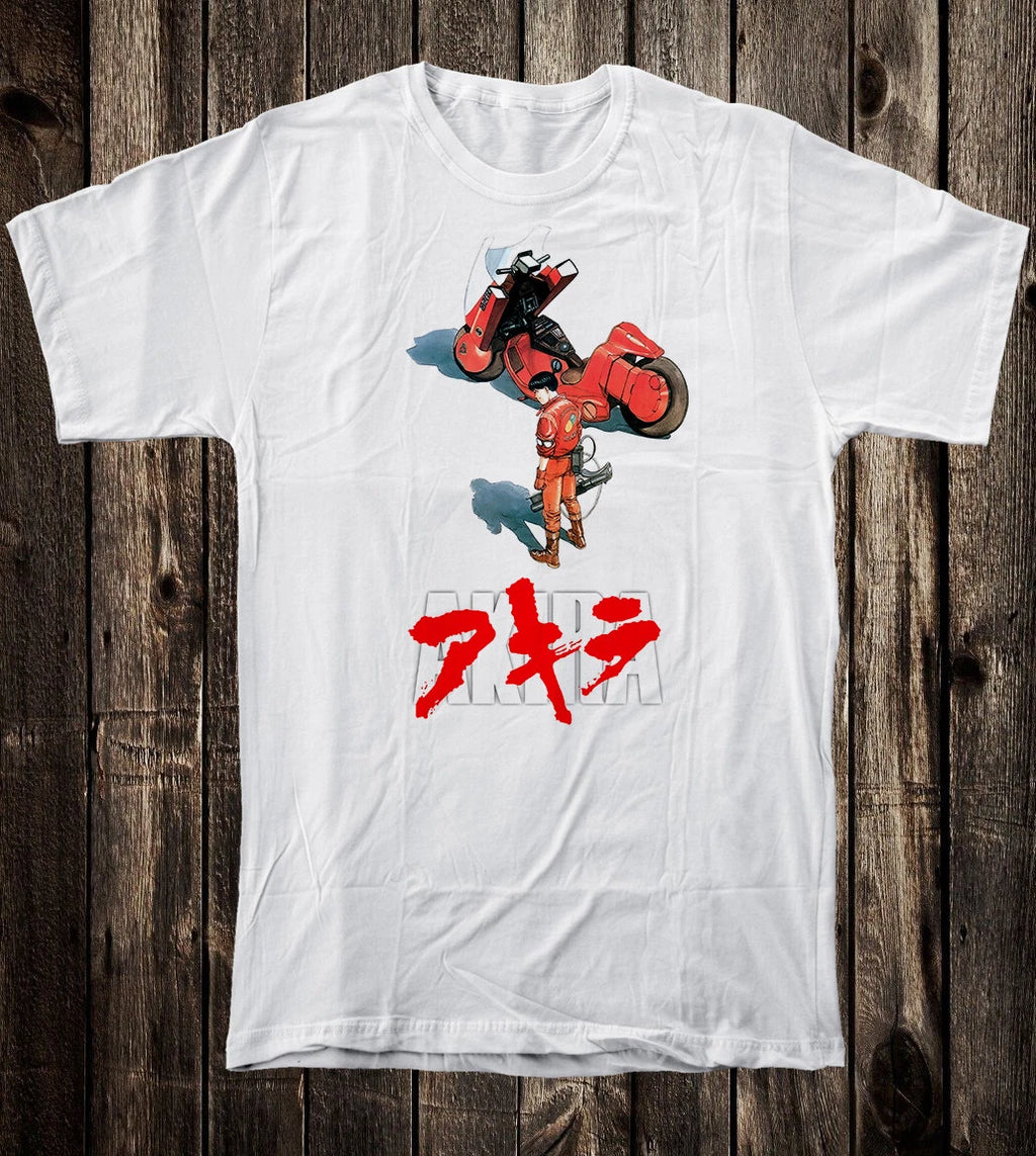 Retro Tee T Shirt 100% Cotton 80's 90's Anime Manga Akira