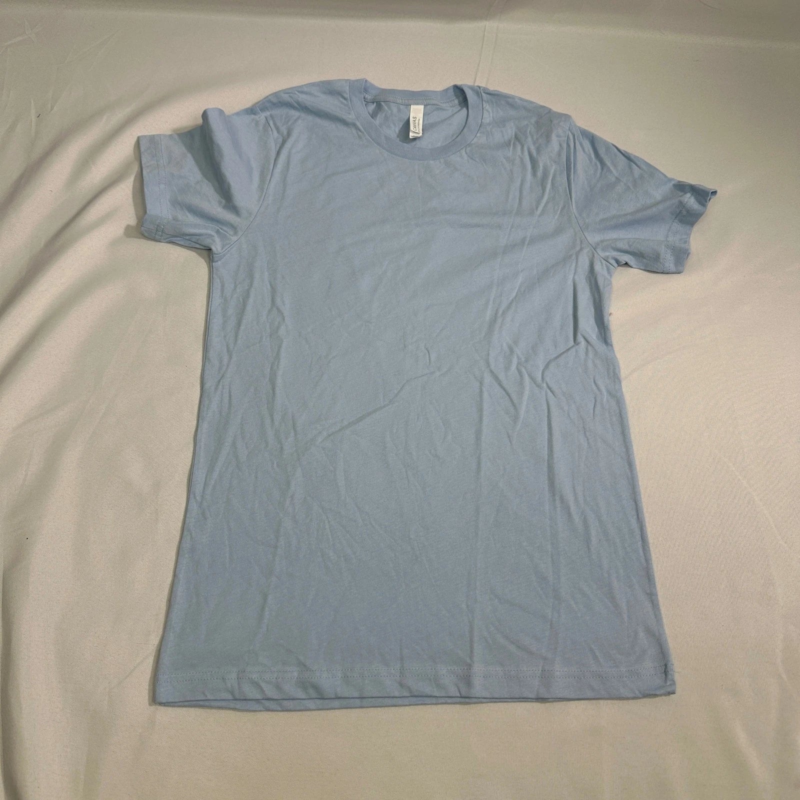 Bella+Canvas T-Shirt Mens Medium Blue Short Sleeve Crewneck Minimalist Basics