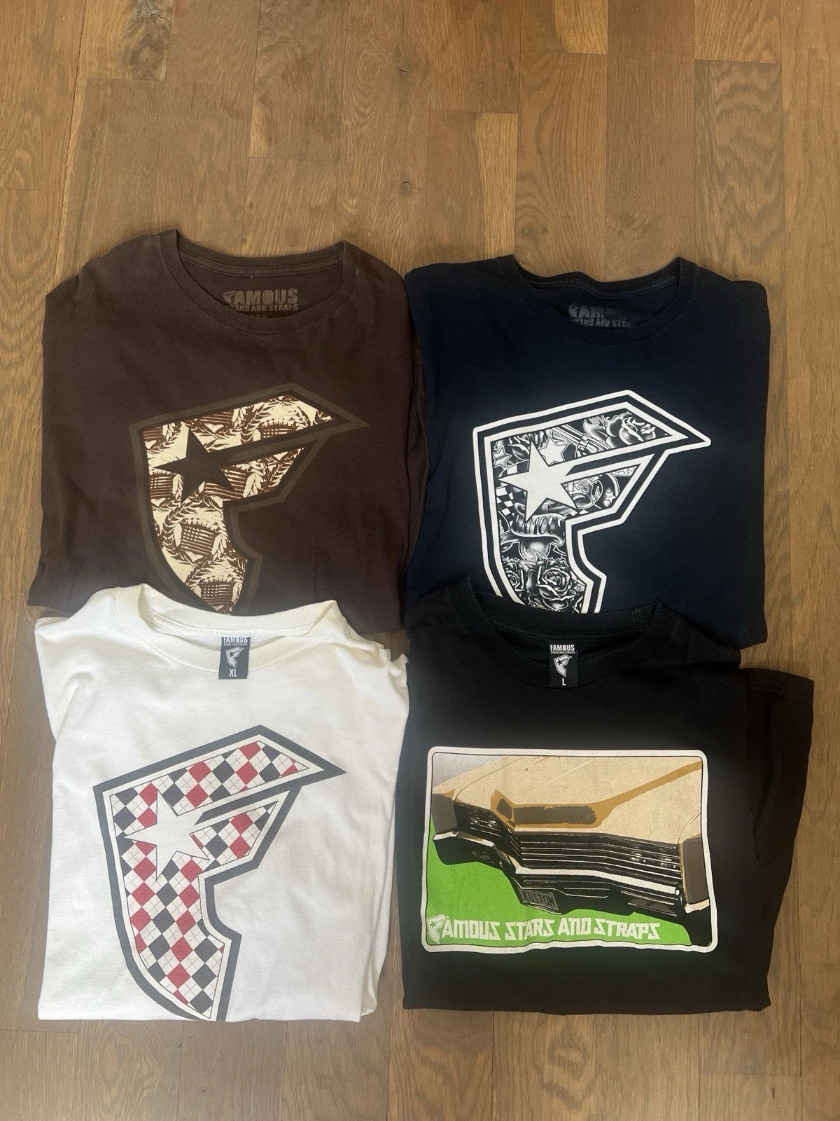 Y2K FAMOUS T SHIRT BUNDLE 3 SIZE XL 1 L