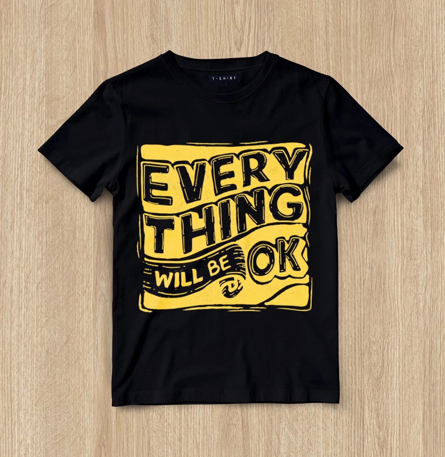 CustomThe Smiley Reminder T-shirt Design Unisex Jersey Short Sleeve Tee