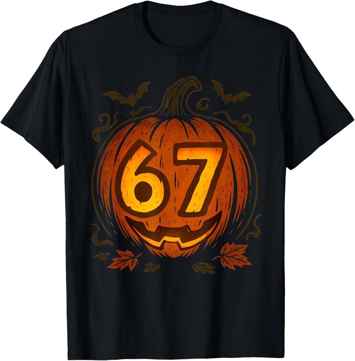 Halloween Meme 6 7 Pumpkin Six Seven Numbers Funny Unisex T-Shirt