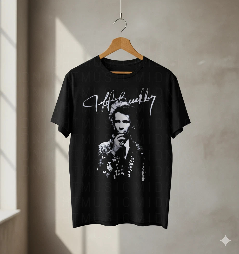 Jeff Buckley Signature Graphic T-Shirt Black Unisex Vintage Music Tee - S321