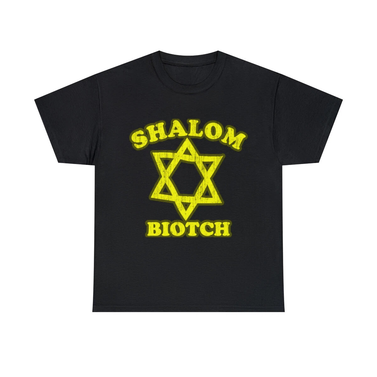 Shalom Biotch Funny Jewish Graphic Tee Shirt, S-5XL
