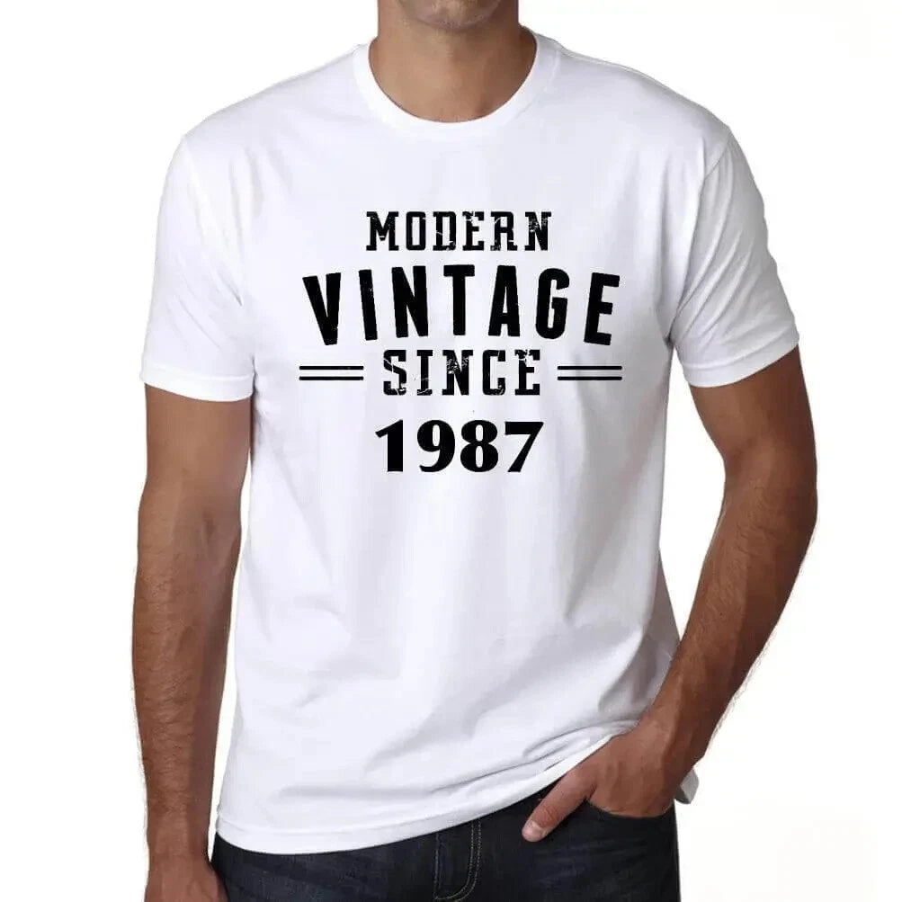 ULTRABASIC Men's T-Shirt Vintage Modern Since 1987 Modern Vintage Since