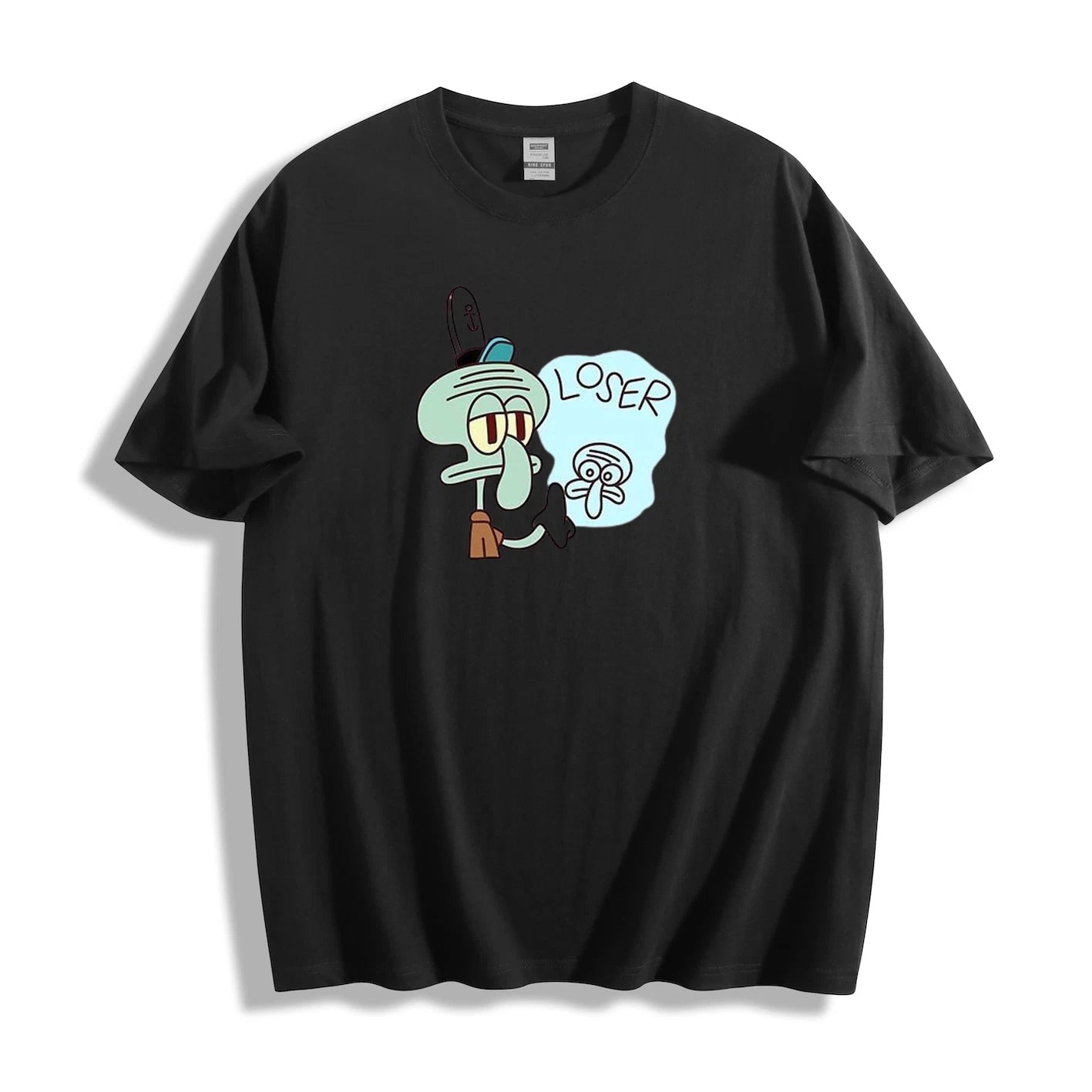 SpongeBob Squidward "Loser" Meme T-Shirt - Playful Cartoon Humor Design Unisex