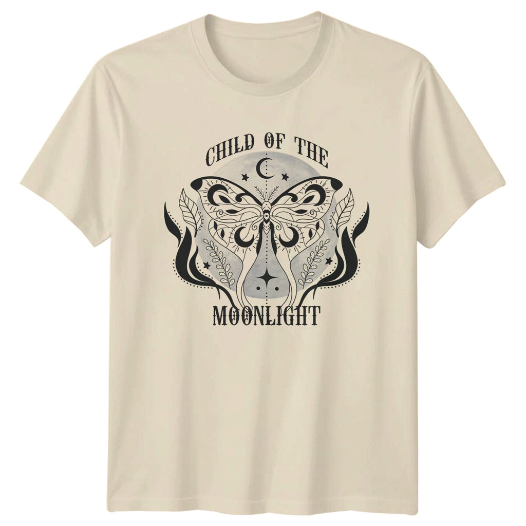 Child Of The Moonlight Moth Celestial Boho Magic T-Shirt