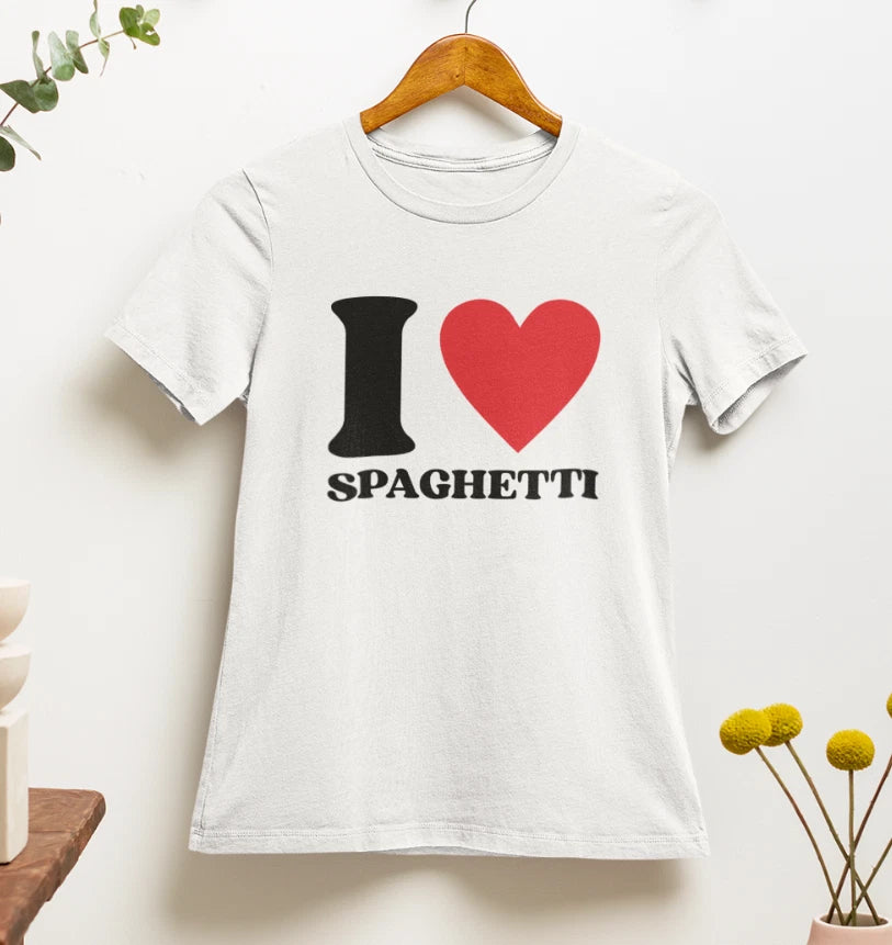 I Love Spaghetti T shirt | y2k | 2000s | italy | 90s | aesthetics | italian food