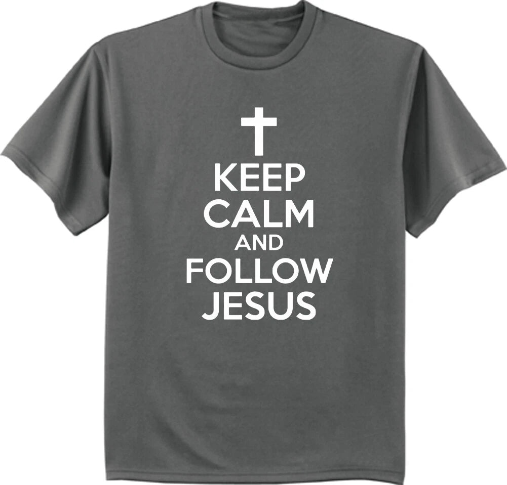Mens Graphic Tees Follow Jesus Christian T-shirts Men Clothing Apparel Gifts