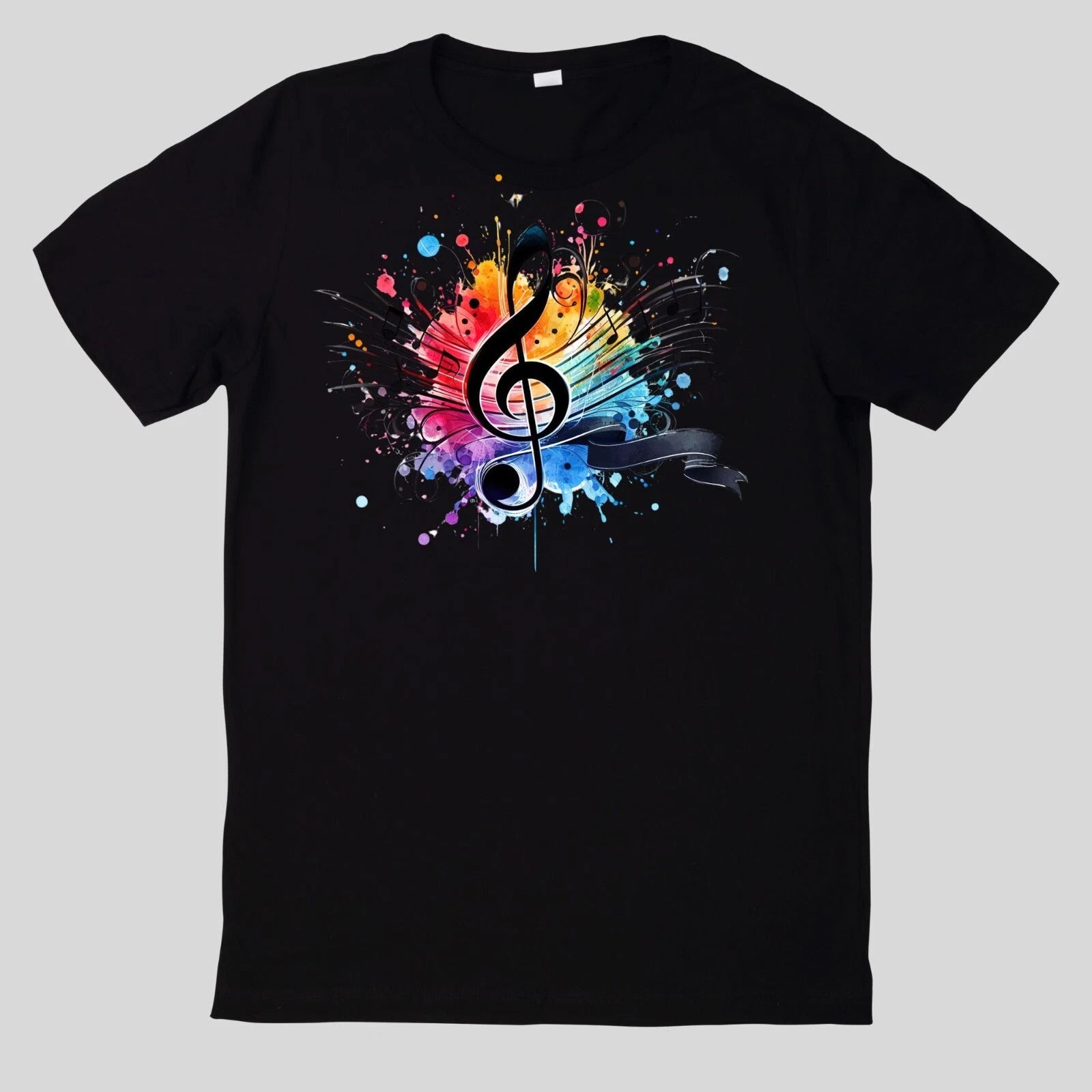 Watercolour Musical Notes T Shirt
