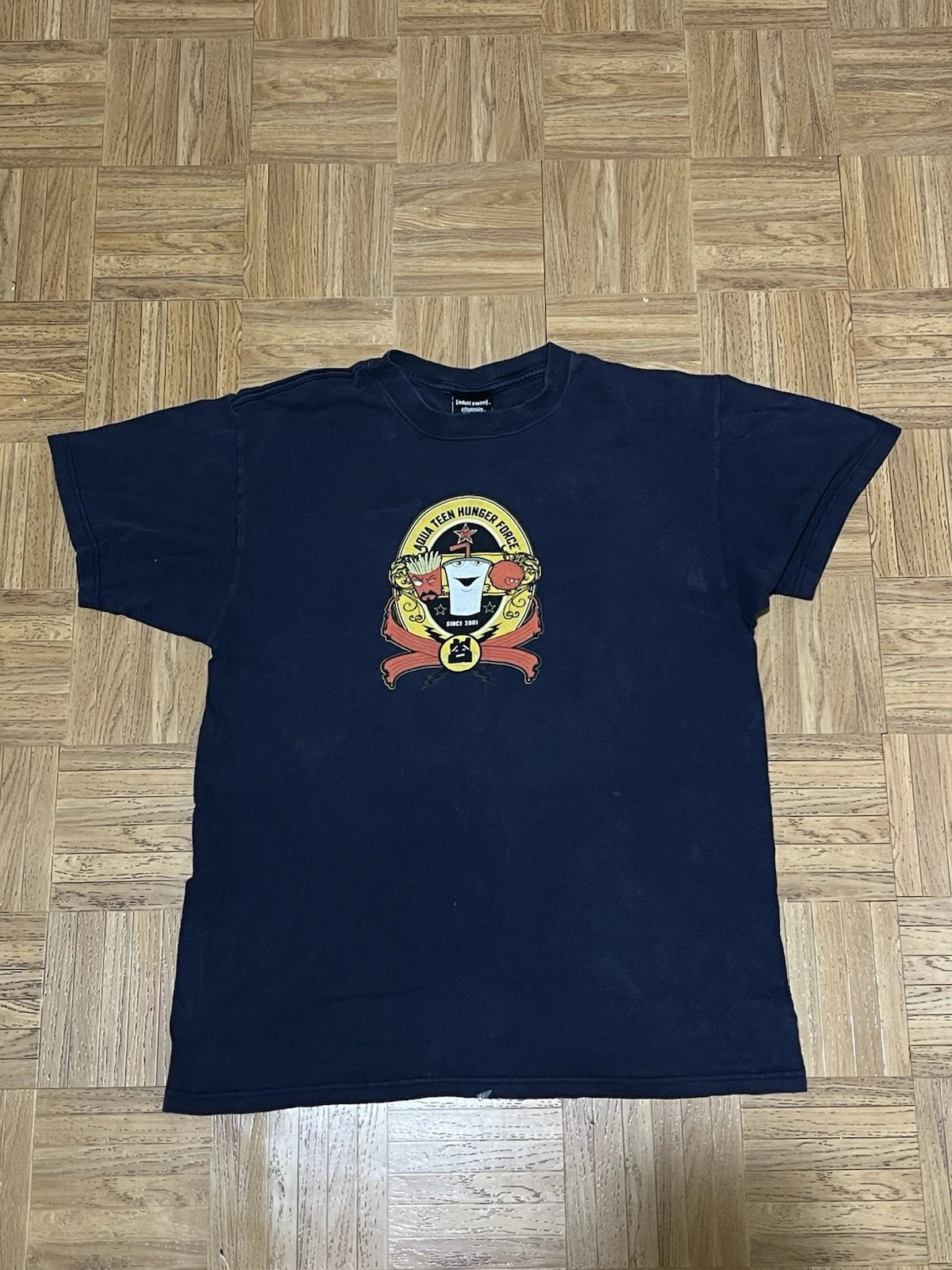 Y2K Adult Swim Cartoon Network Aqua Teen Hunger Force T-Shirt Size large