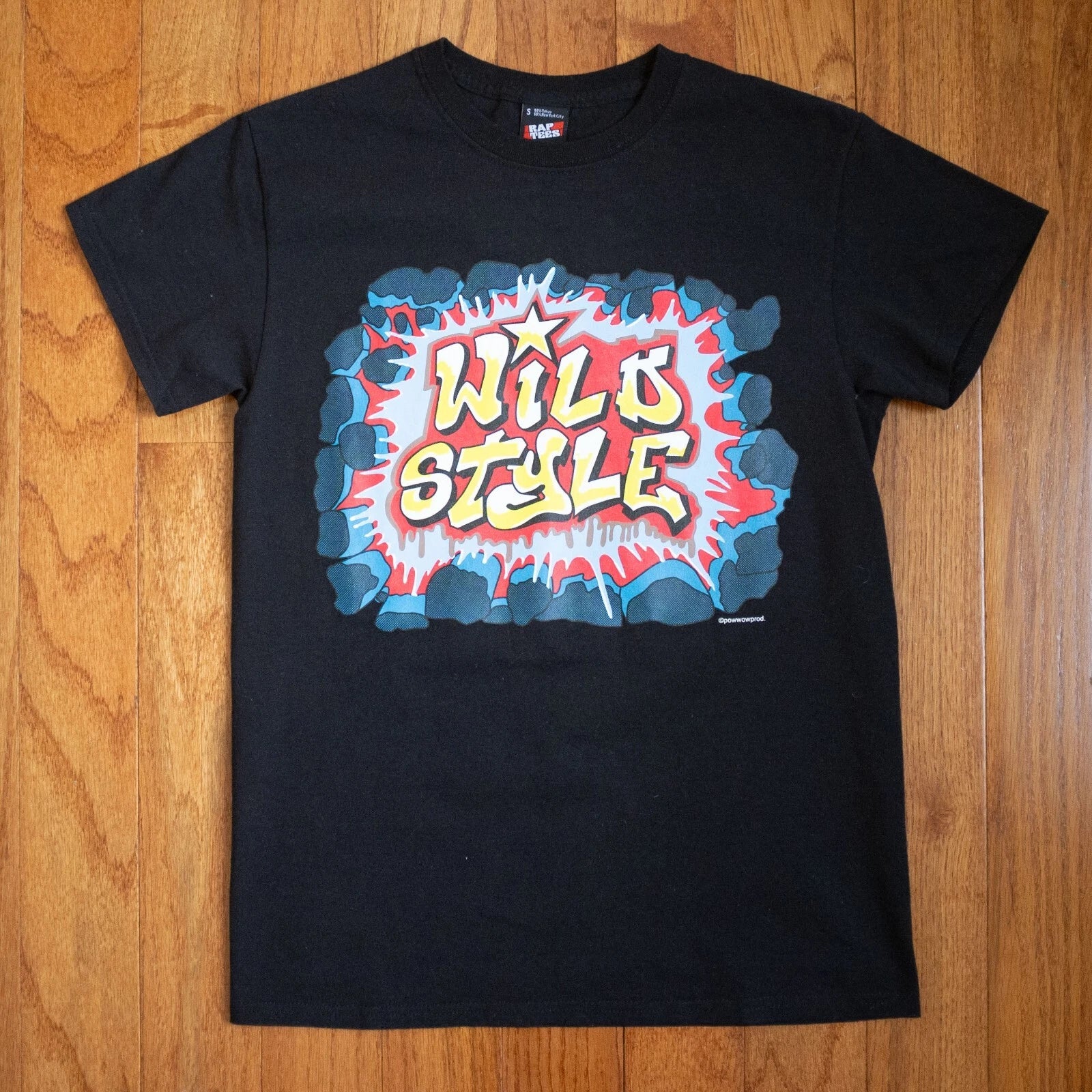 RARE RAP TEES Wild Style Documentary Film Hip Hop Graffiti T-shirt Size JP S XS